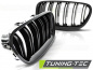 Preview: Upgrade Sportgrill Nieren für BMW 5er F10/F11 Limousine/Touring 10-16 Hochglanz schwarz Doppelsteg Design